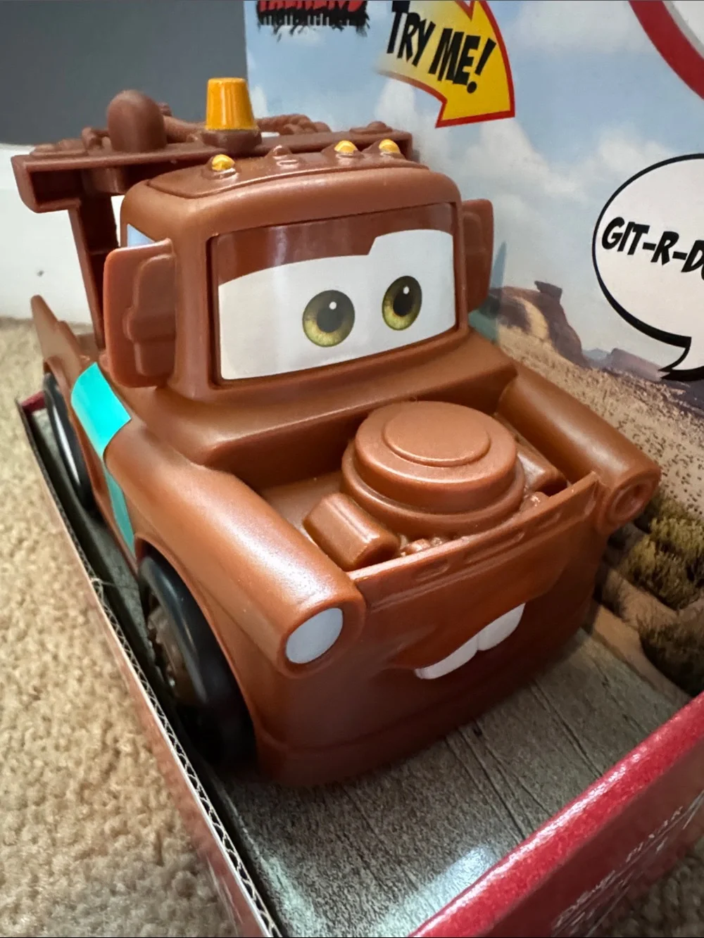 Lot of 2 2021 Disney Pixar Cars Track Talkers Lightning McQueen & Tow Mater